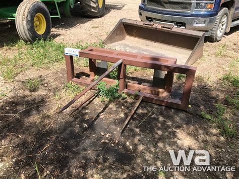 quick attach skid steer bale spear red deer alberta|skid steer hay bale attachment.